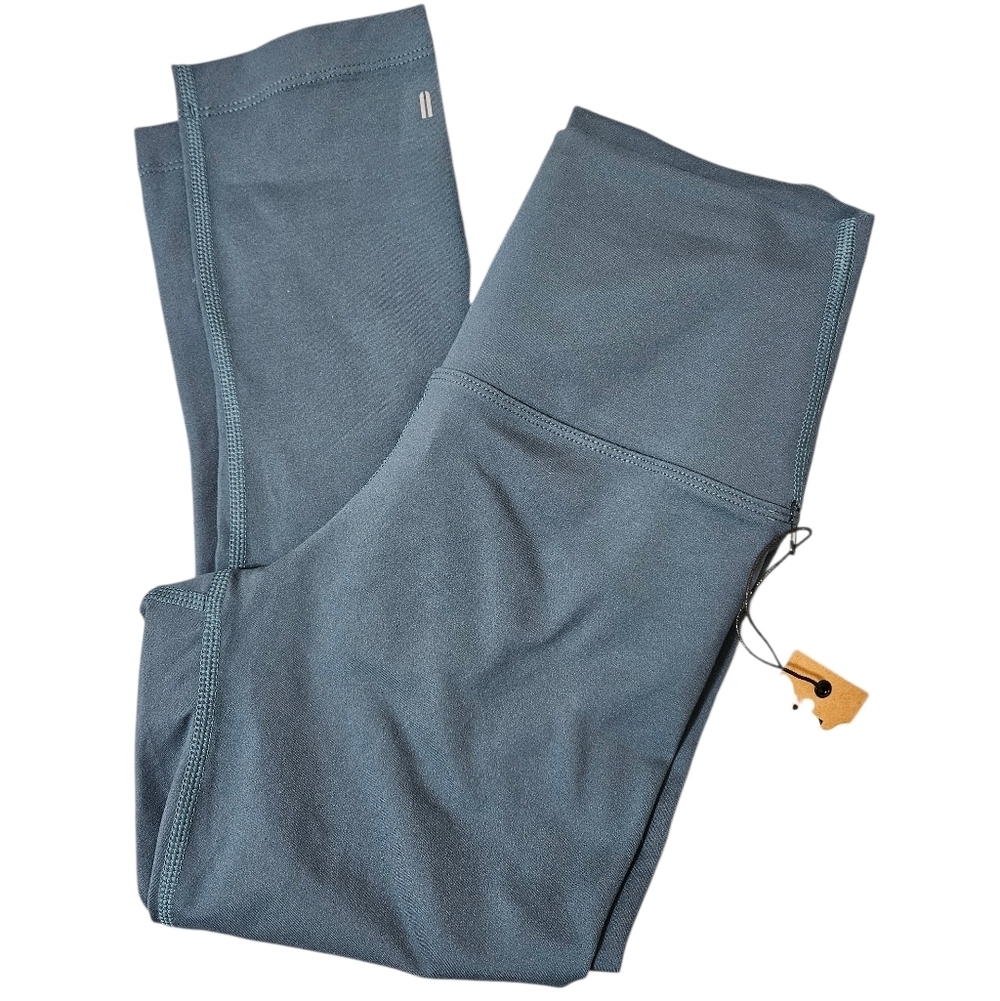 Nobull Crop Teal Womens Leggings NEW Athletic